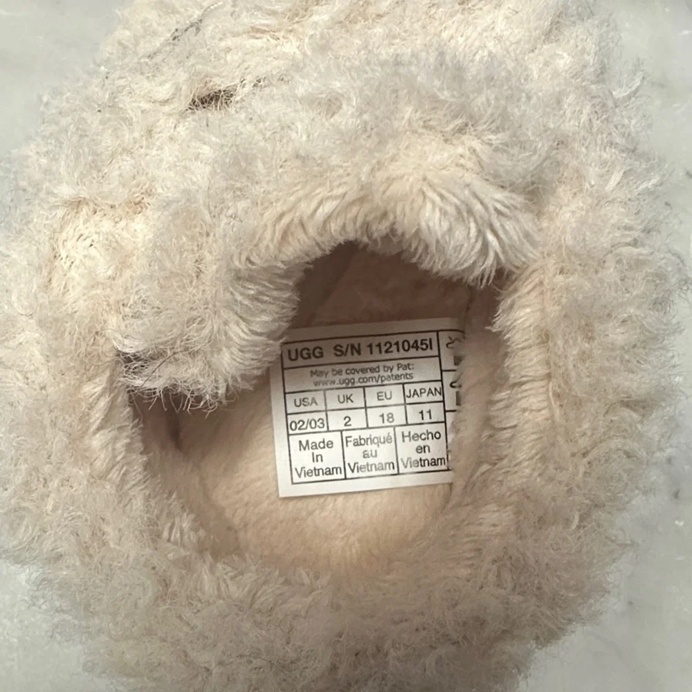 UGG Soft Cream Baby Slippers